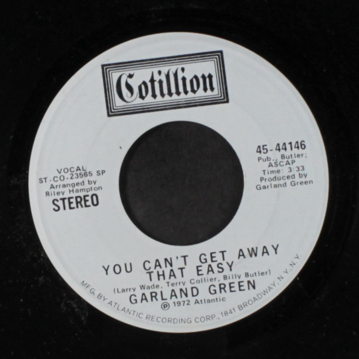 you can't get away that easy / mono by GARLAND GREEN