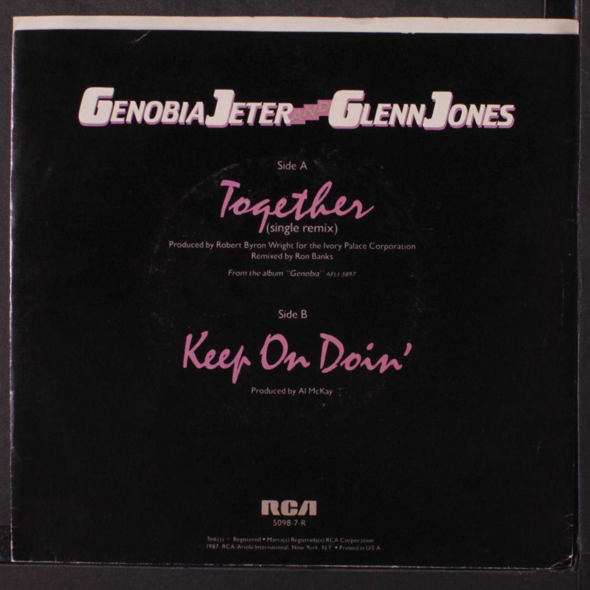 together / same by GENOBIA JETER & GLENN JONES