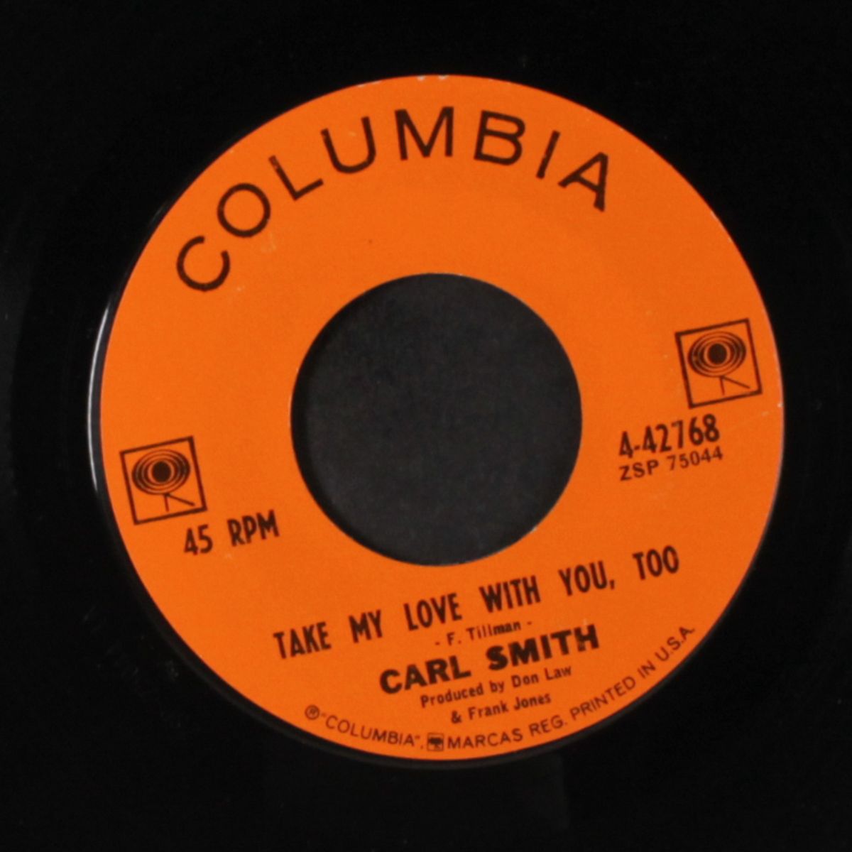 take my love with you, too by CARL SMITH