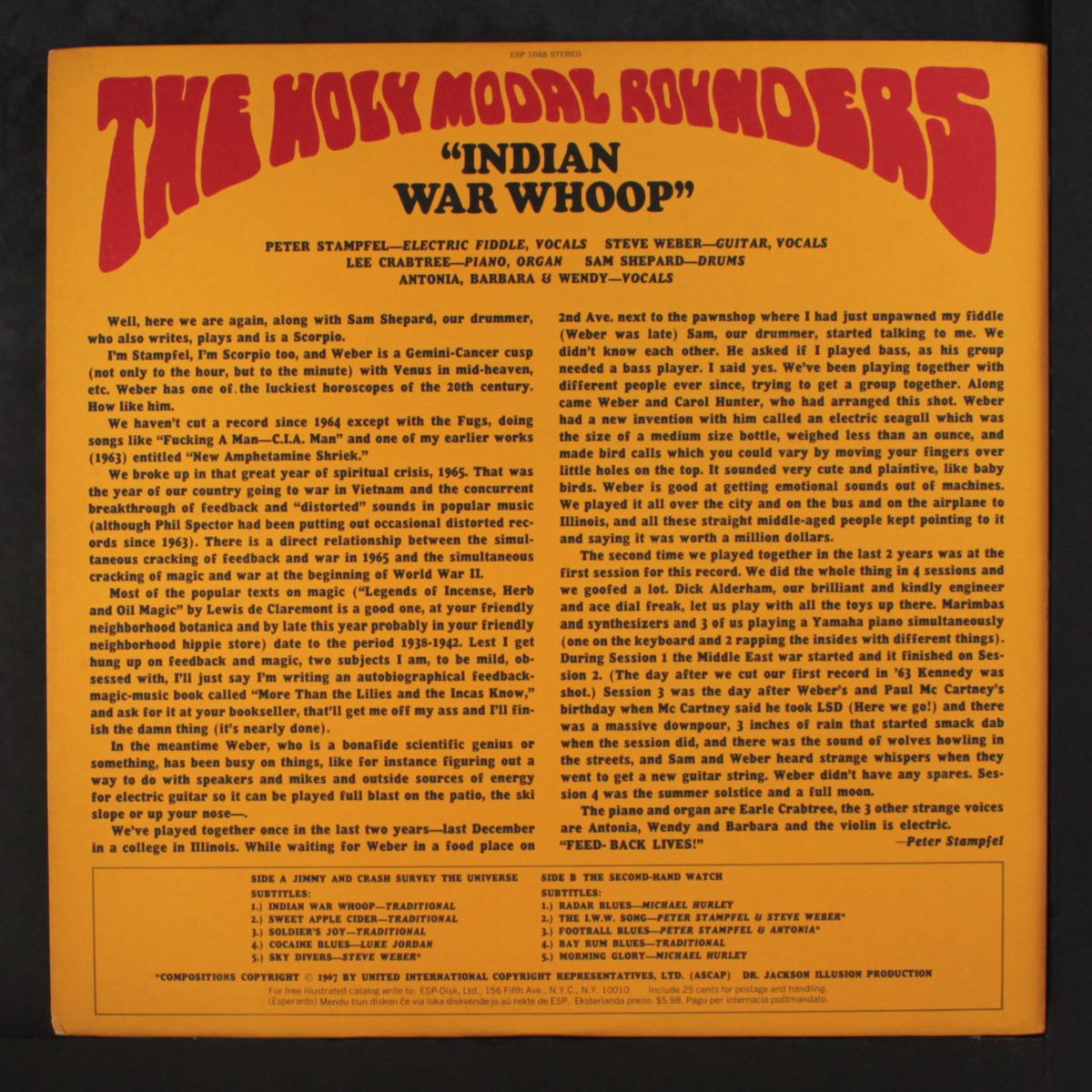 indian war whoop by HOLY MODAL ROUNDERS
