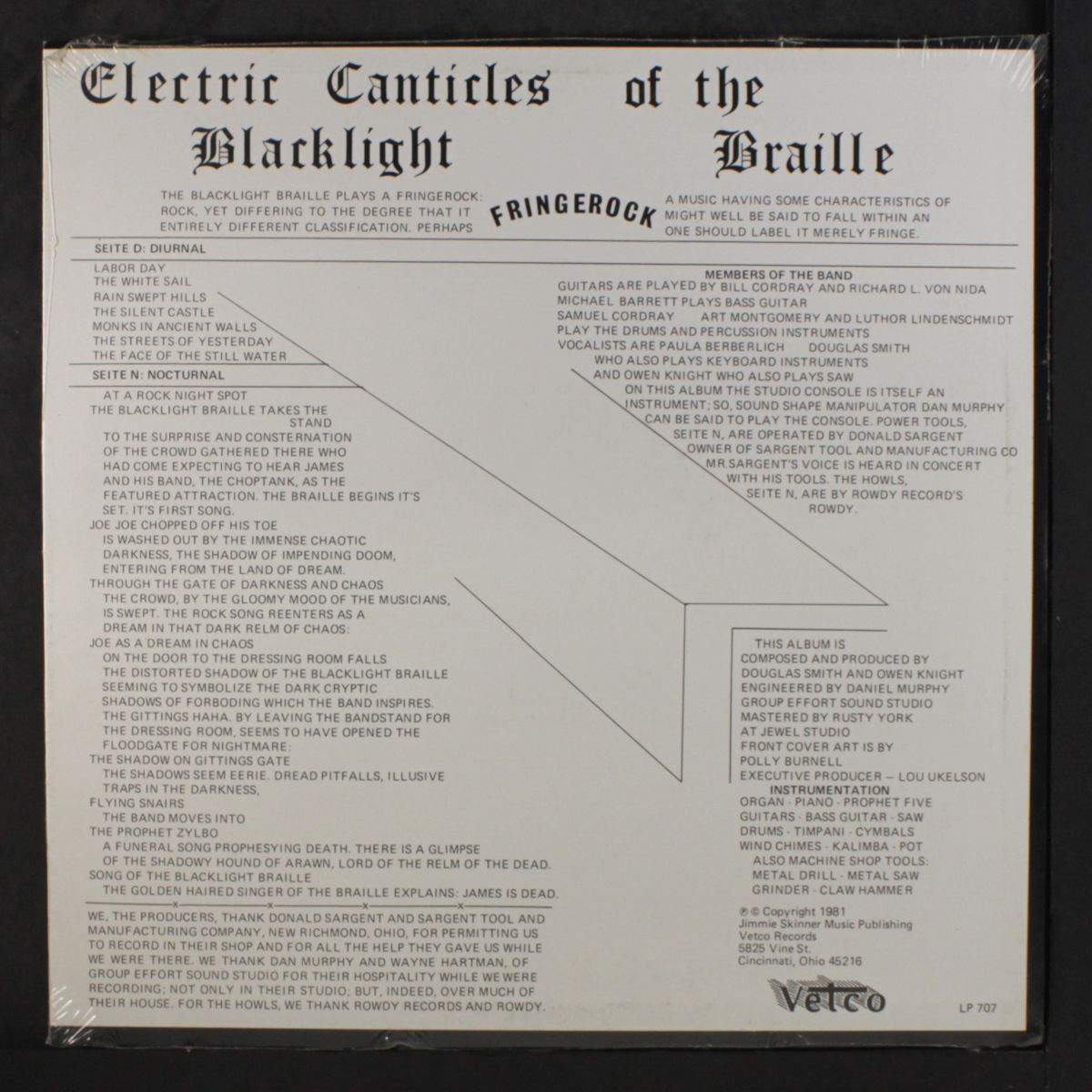 electric canticles of the blacklight braille by BLACKLIGHT BRAILLE