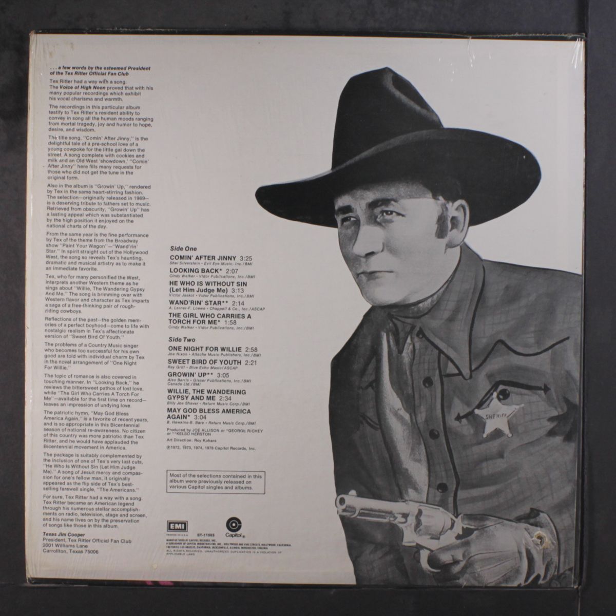 comin' after jinny by TEX RITTER