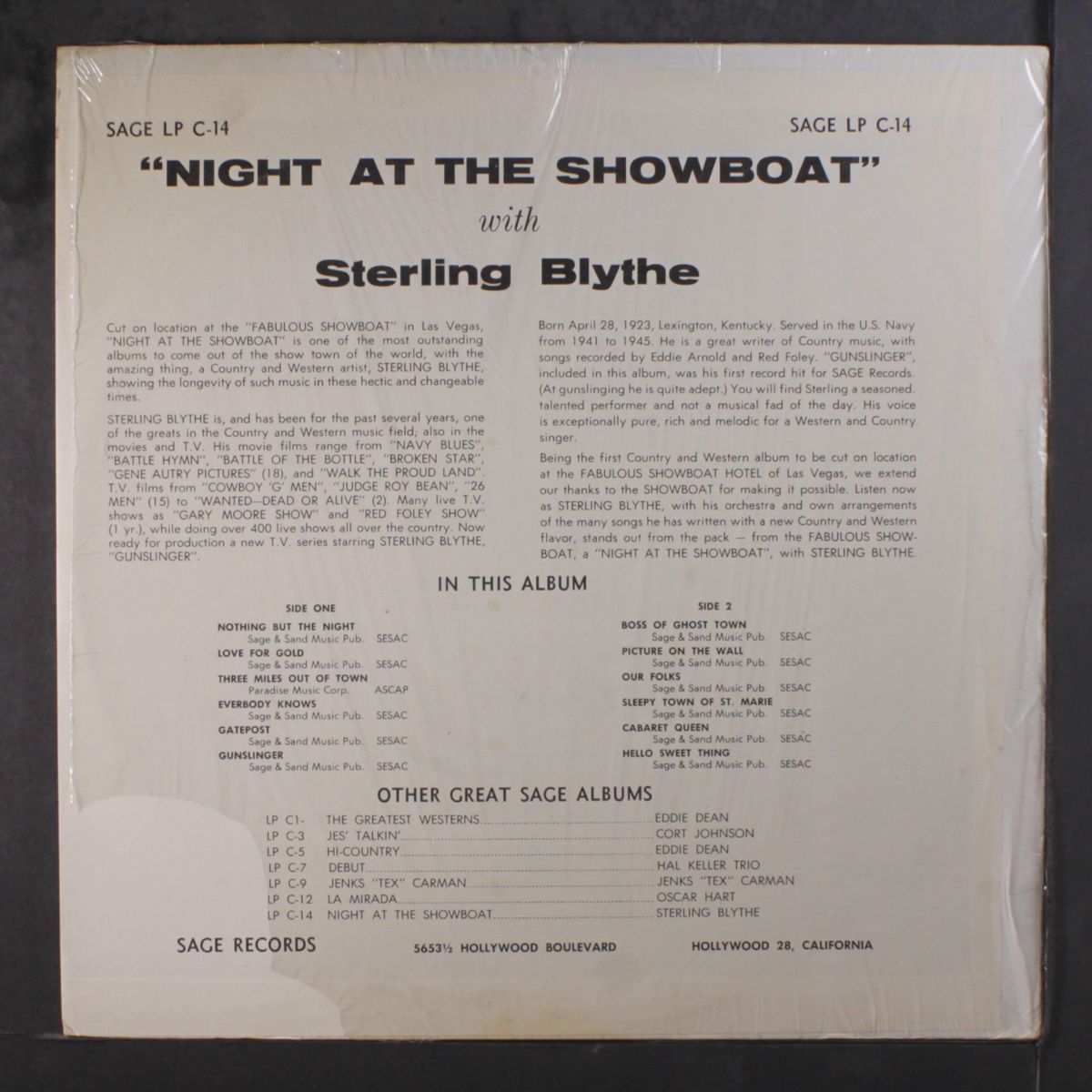 night at the showboat by STERLING BLYTHE