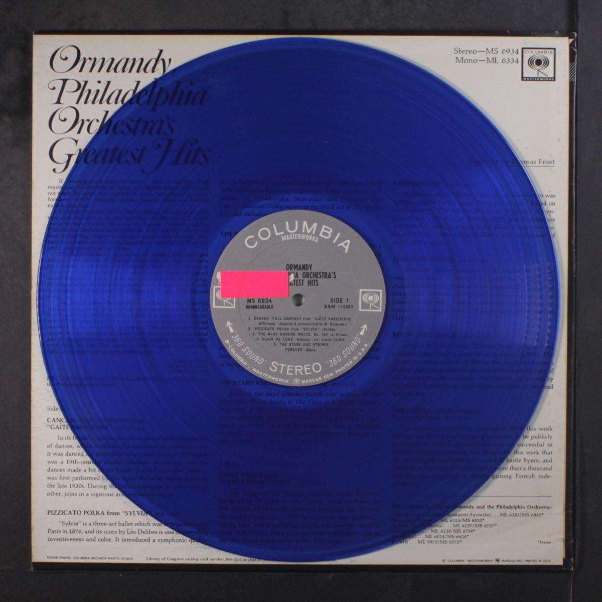 philadelphia orchestra greatest hits by EUGENE ORMANDY