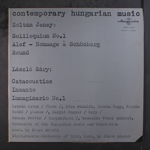 ZOLTAN JENEY / LASZLO SARY