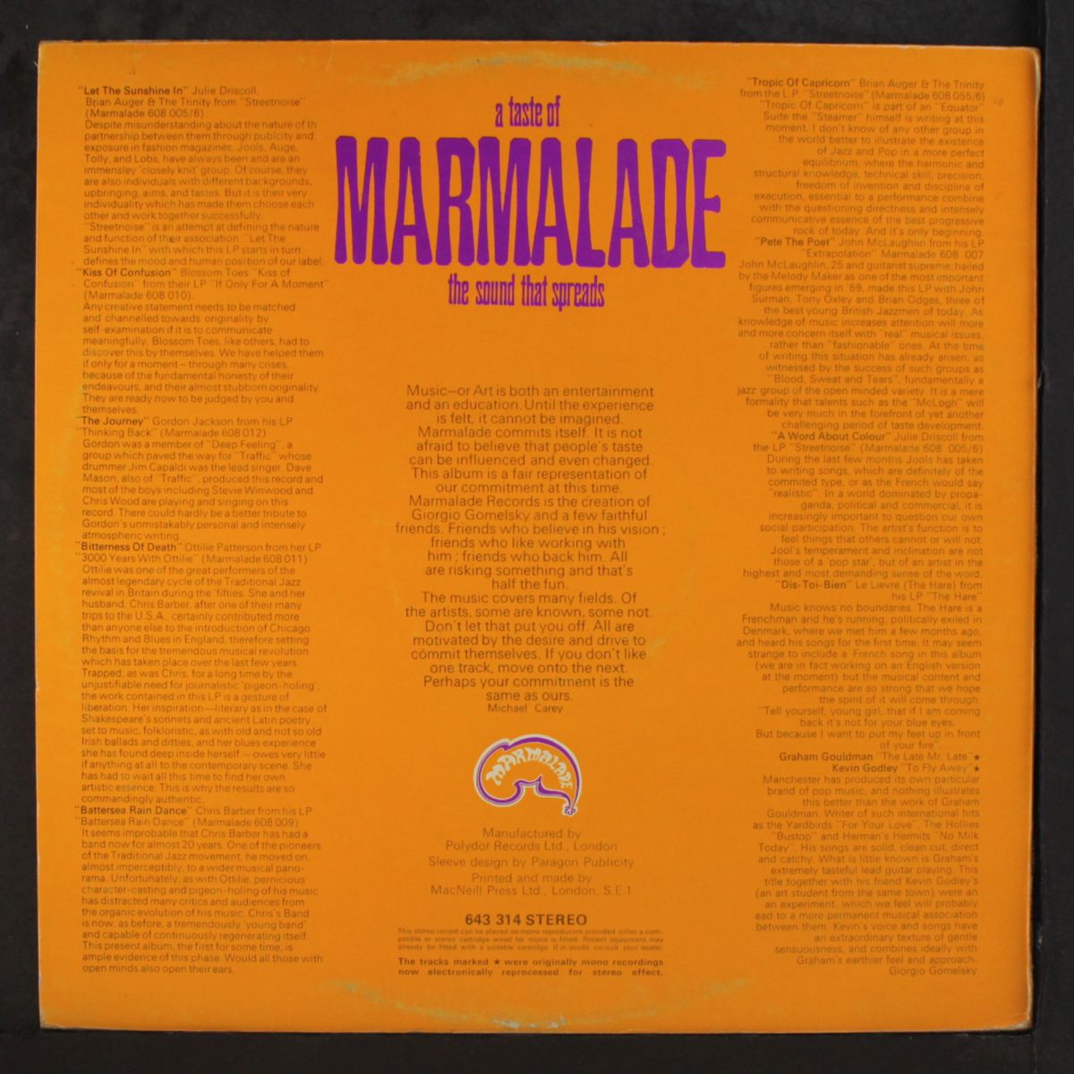 marmalade 100 proof by VARIOUS