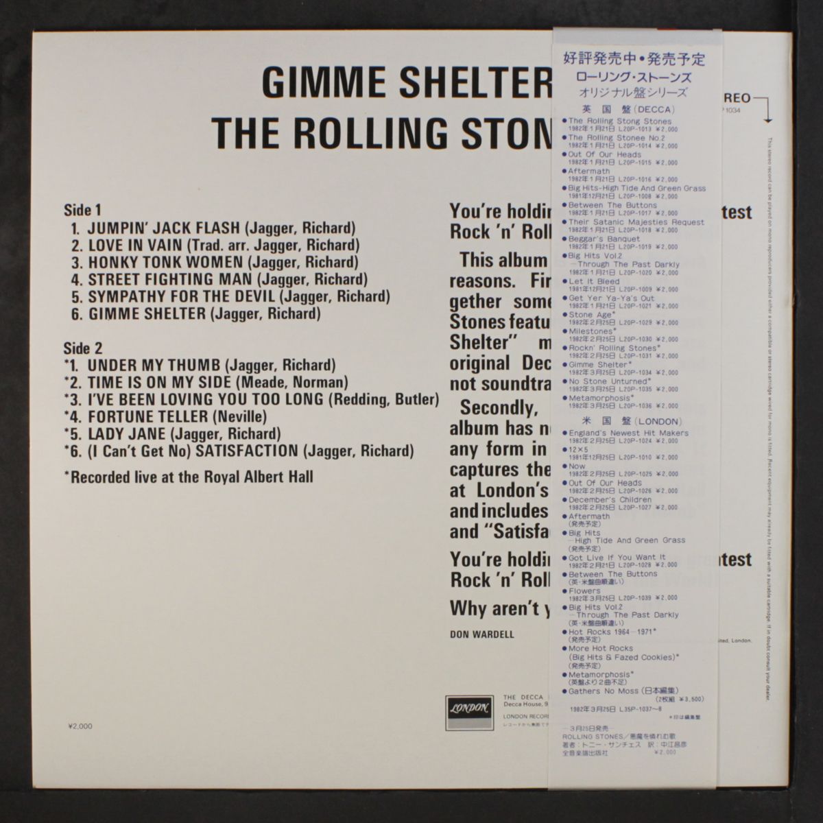 gimme shelter by ROLLING STONES