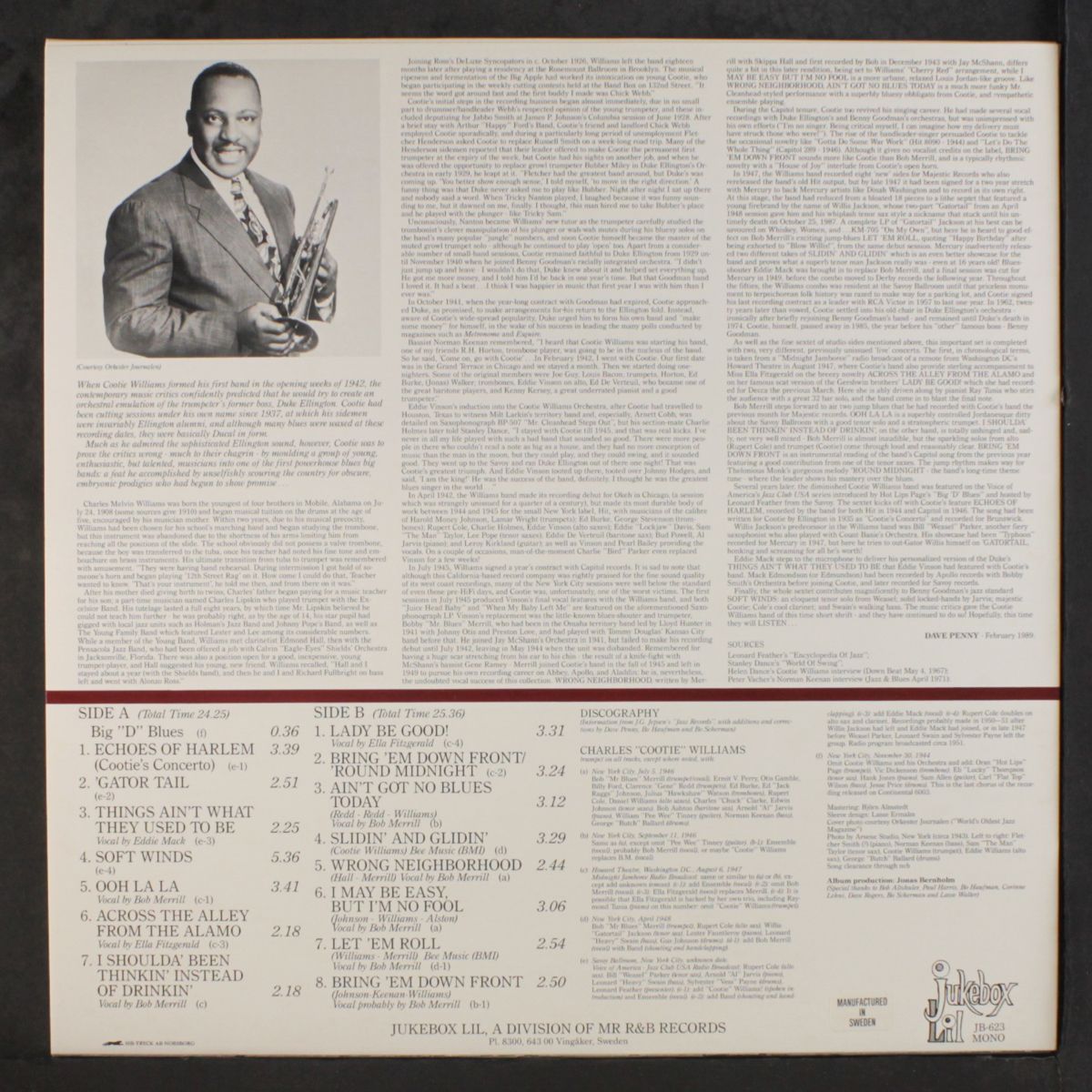 things ain't what they used to be by COOTIE WILLIAMS