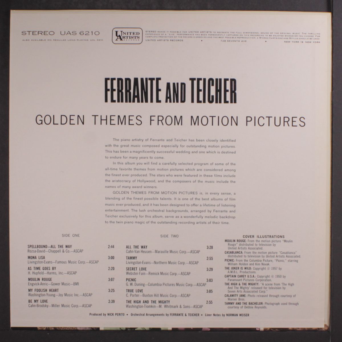 golden themes from motion pictures by FERRANTE & TEICHER