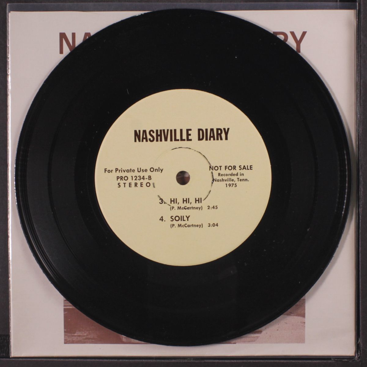 nashville diary ep by PAUL MCCARTNEY