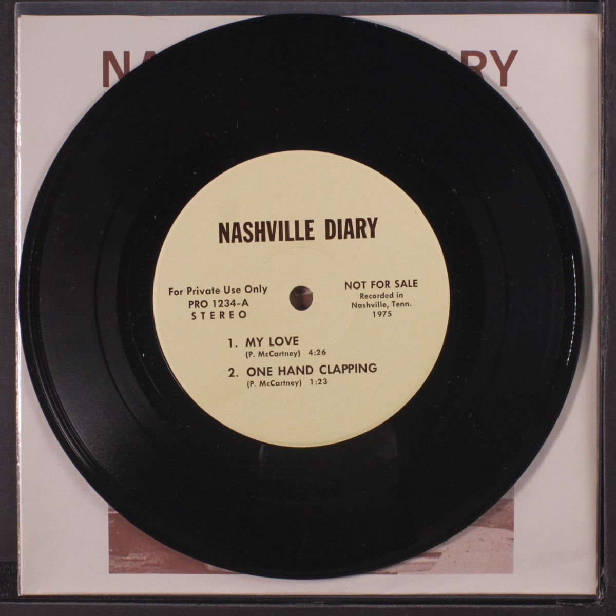 nashville diary ep by PAUL MCCARTNEY