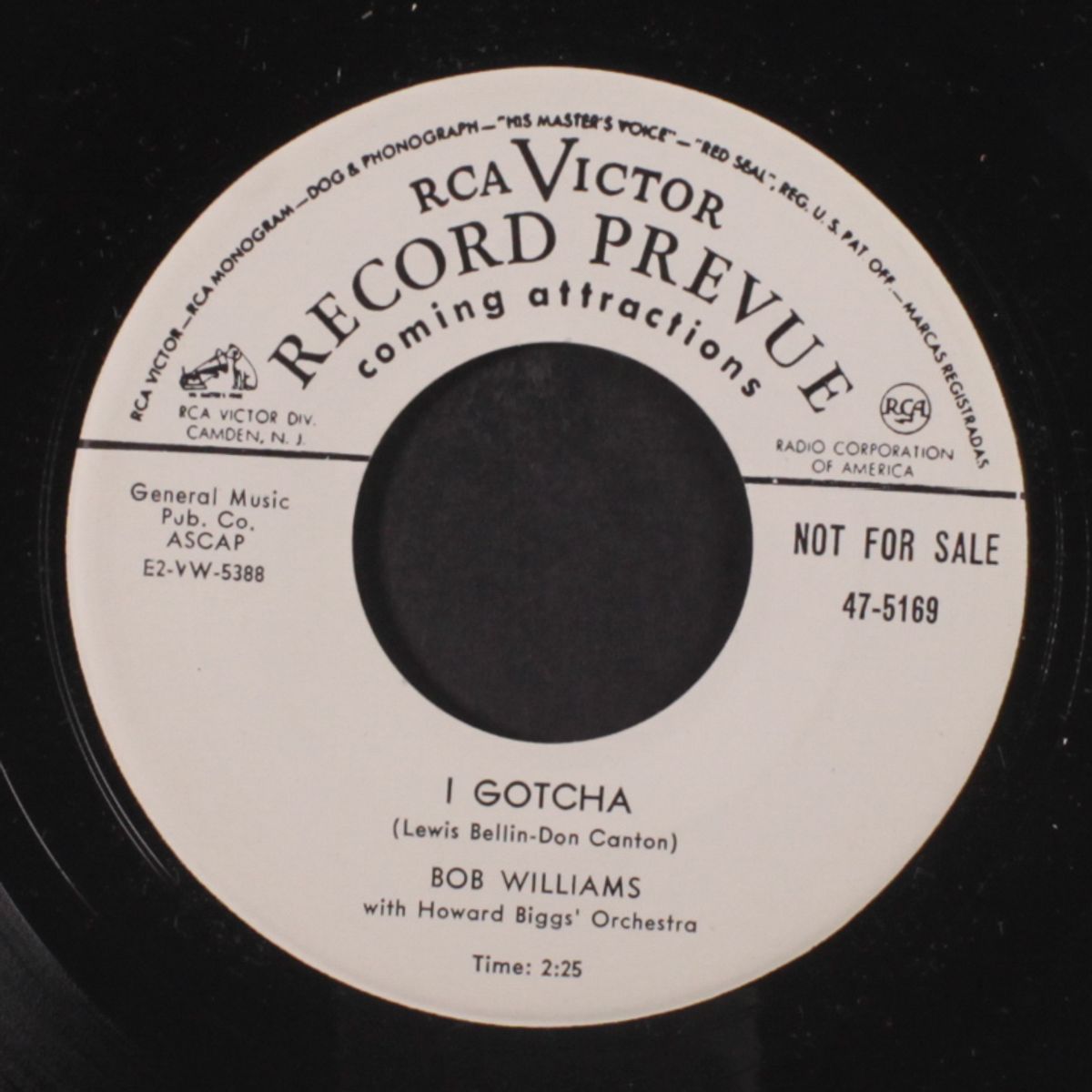 i gotcha / a few kind words by BOB WILLIAMS