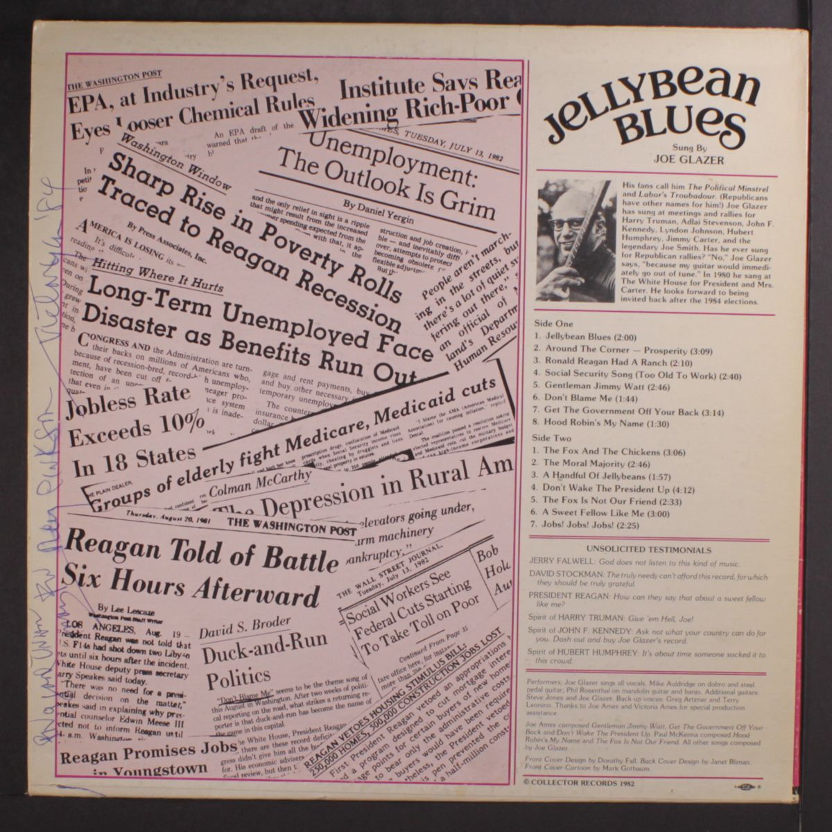 jellybean blues by JOE GLAZER