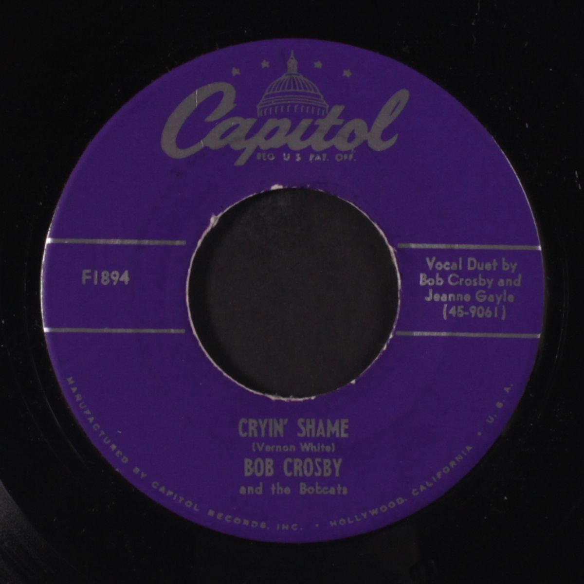 cryin' shame / savoy blues by BOB CROSBY