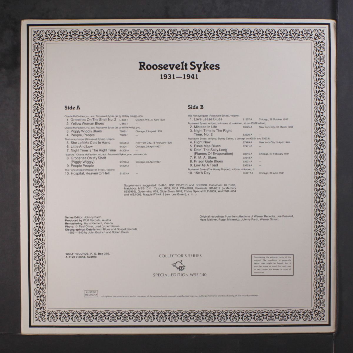 1931-1941 by ROOSEVELT SYKES