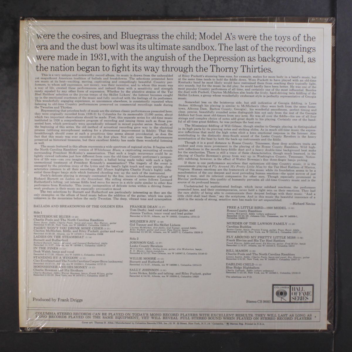 ballads and breakdowns of the golden era by VARIOUS