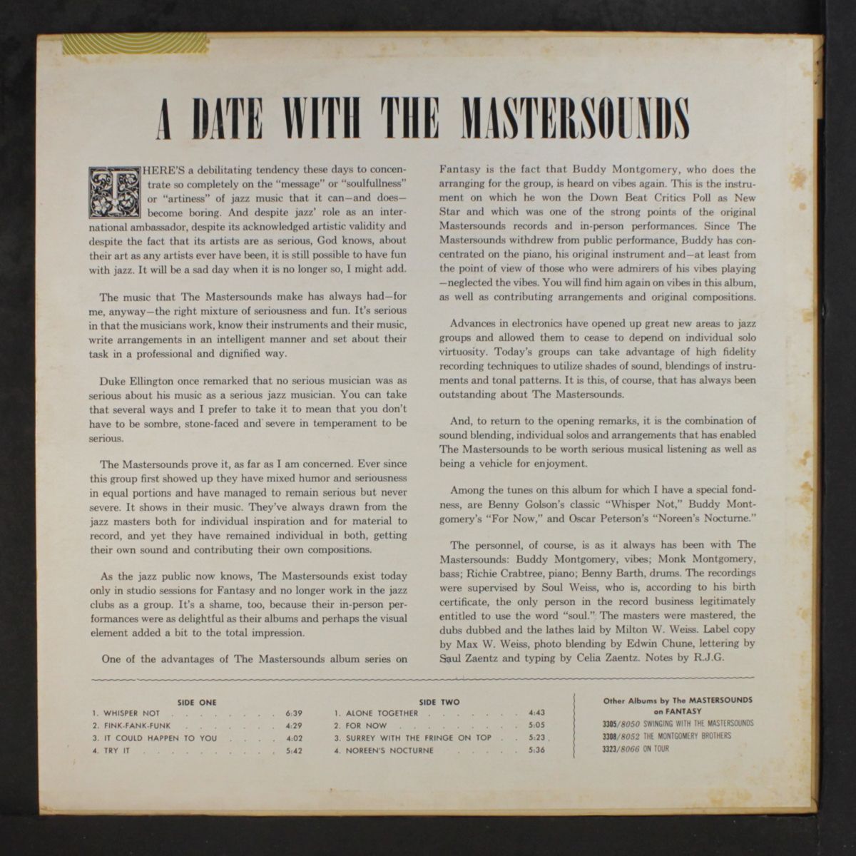 a date with by MASTERSOUNDS