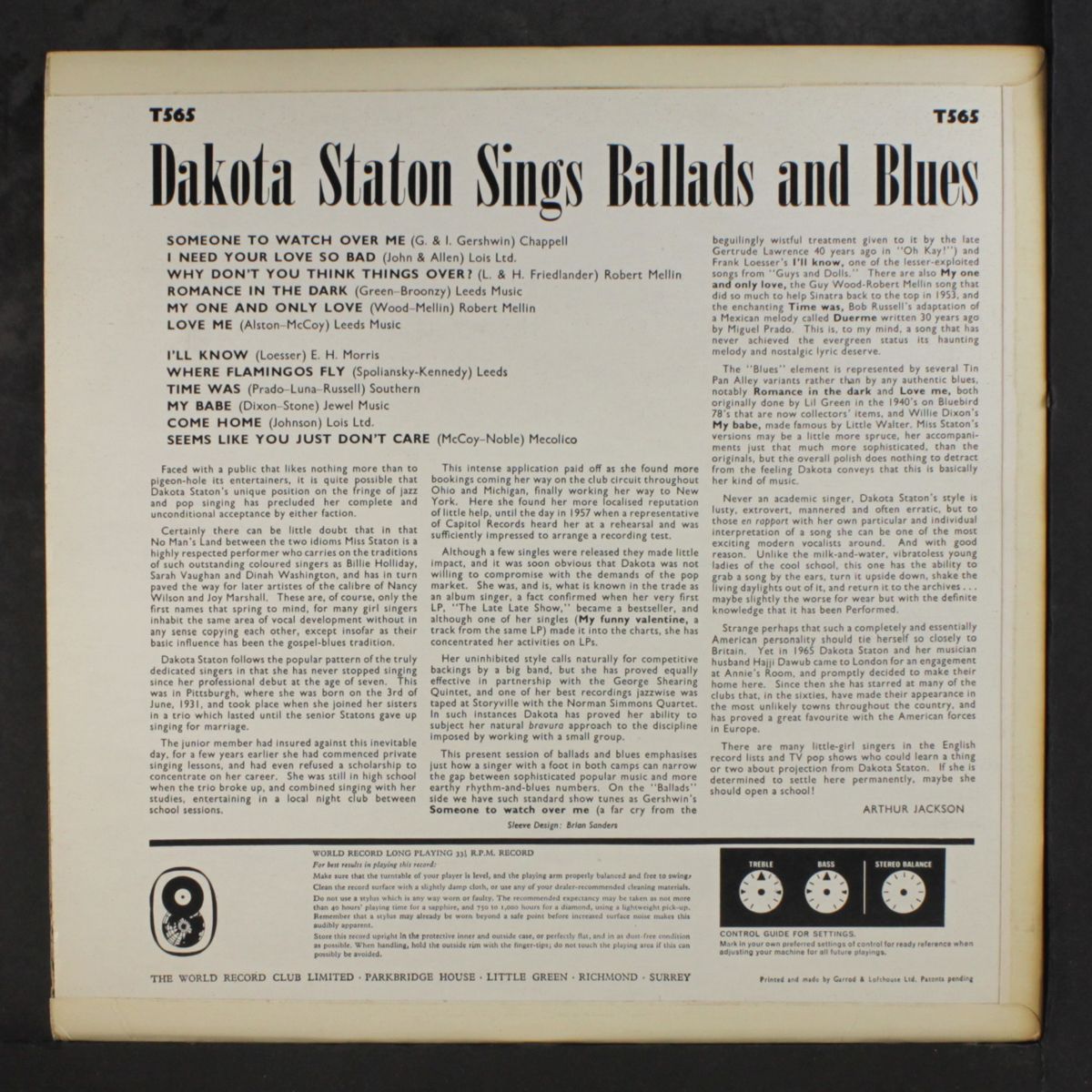 sings the blues by DAKOTA STATON