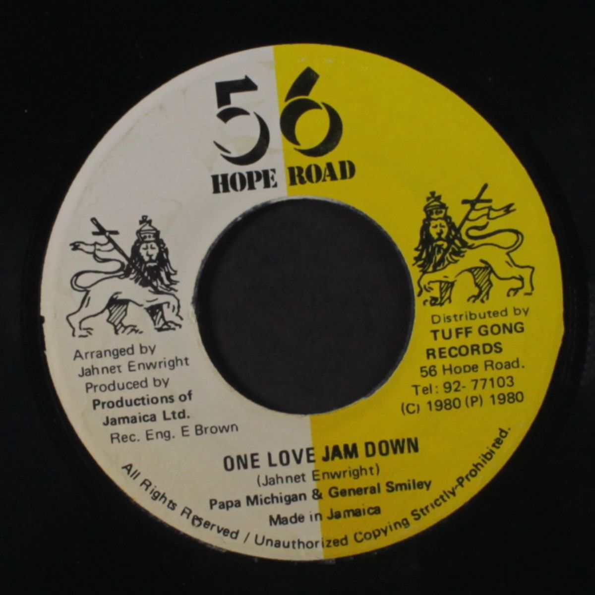one love jam down / dub-down by PAPA MICHIGAN & GENERAL SMILEY