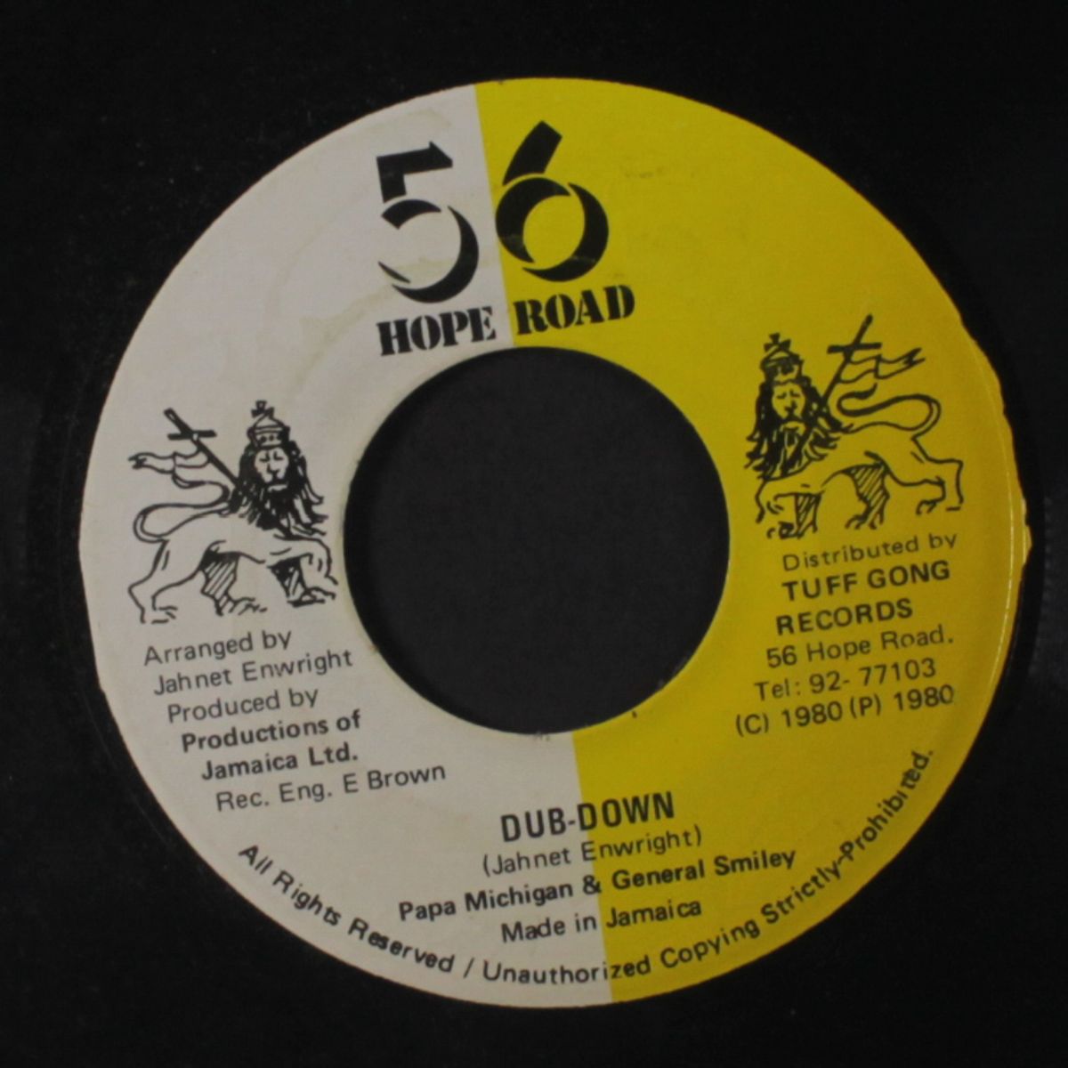 one love jam down / dub-down by PAPA MICHIGAN & GENERAL SMILEY