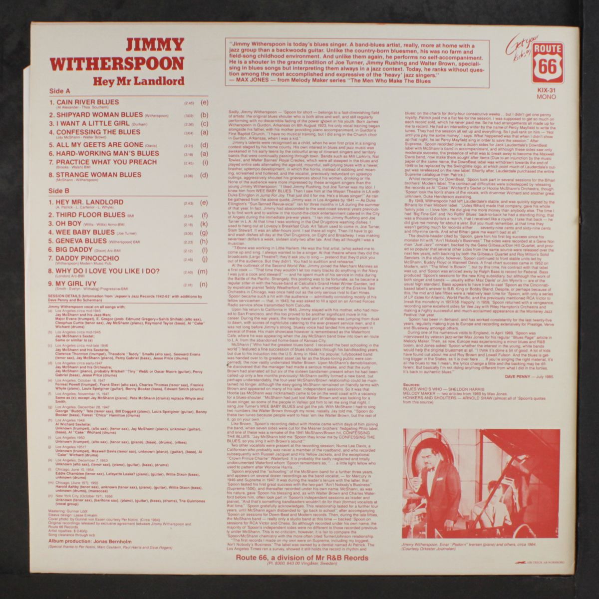 hey mr landlord by JIMMY WITHERSPOON
