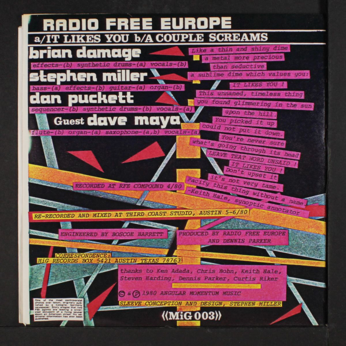 it likes you / a couple screams by RADIO FREE EUROPE