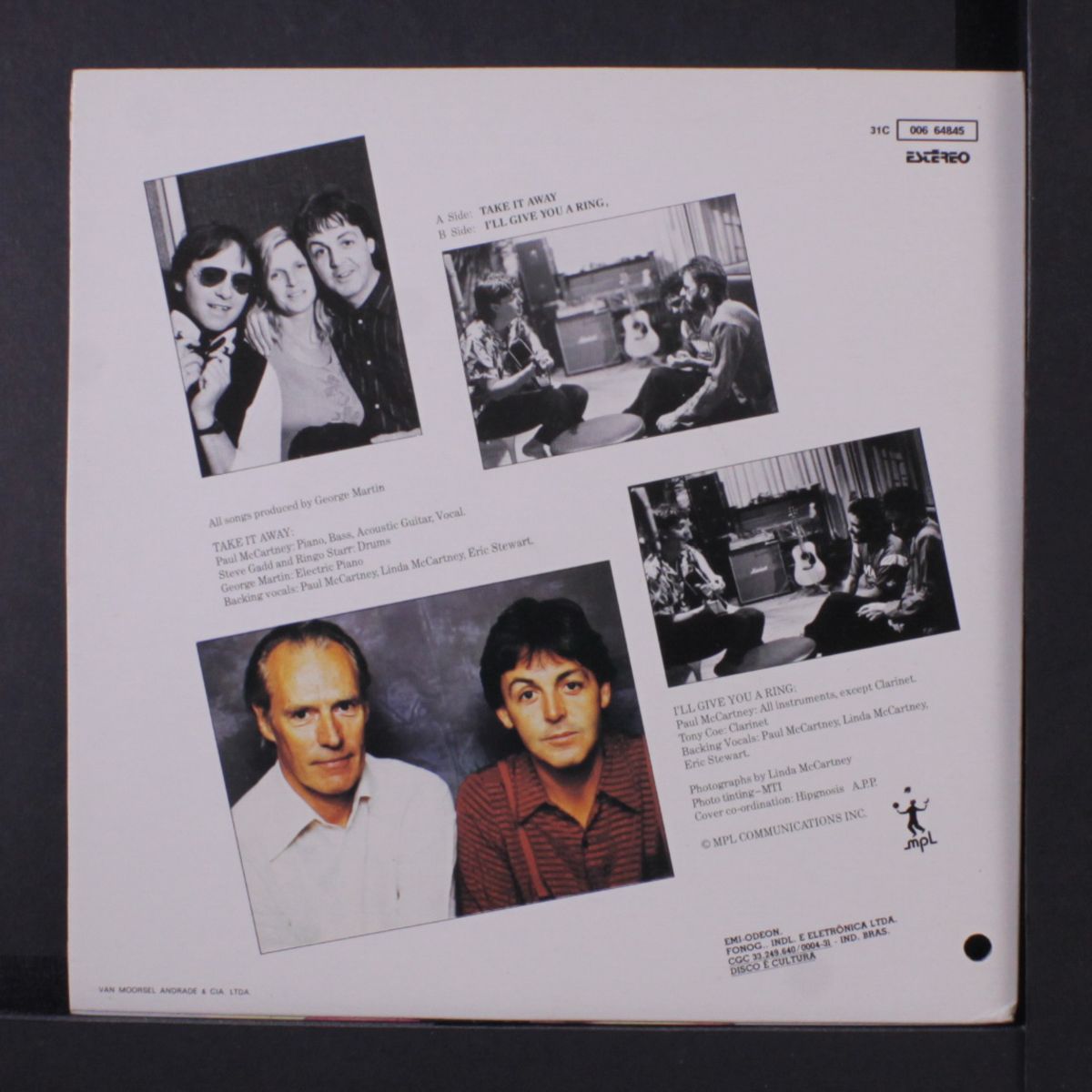 take it away / i'll give you a ring by PAUL MCCARTNEY