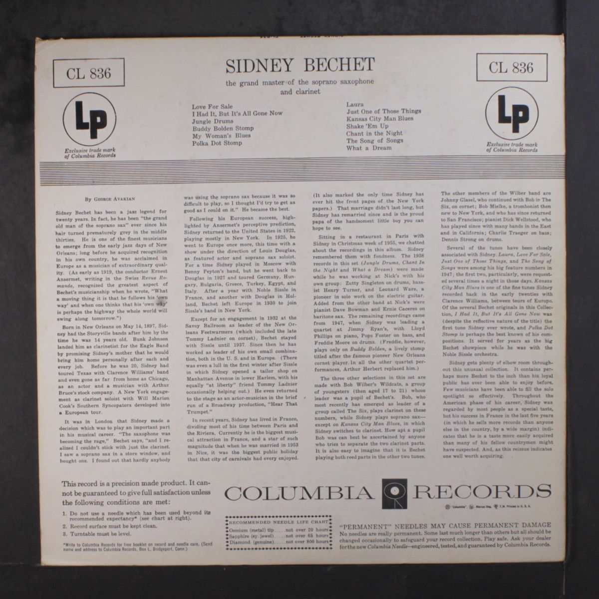 sidney bechet by SIDNEY BECHET