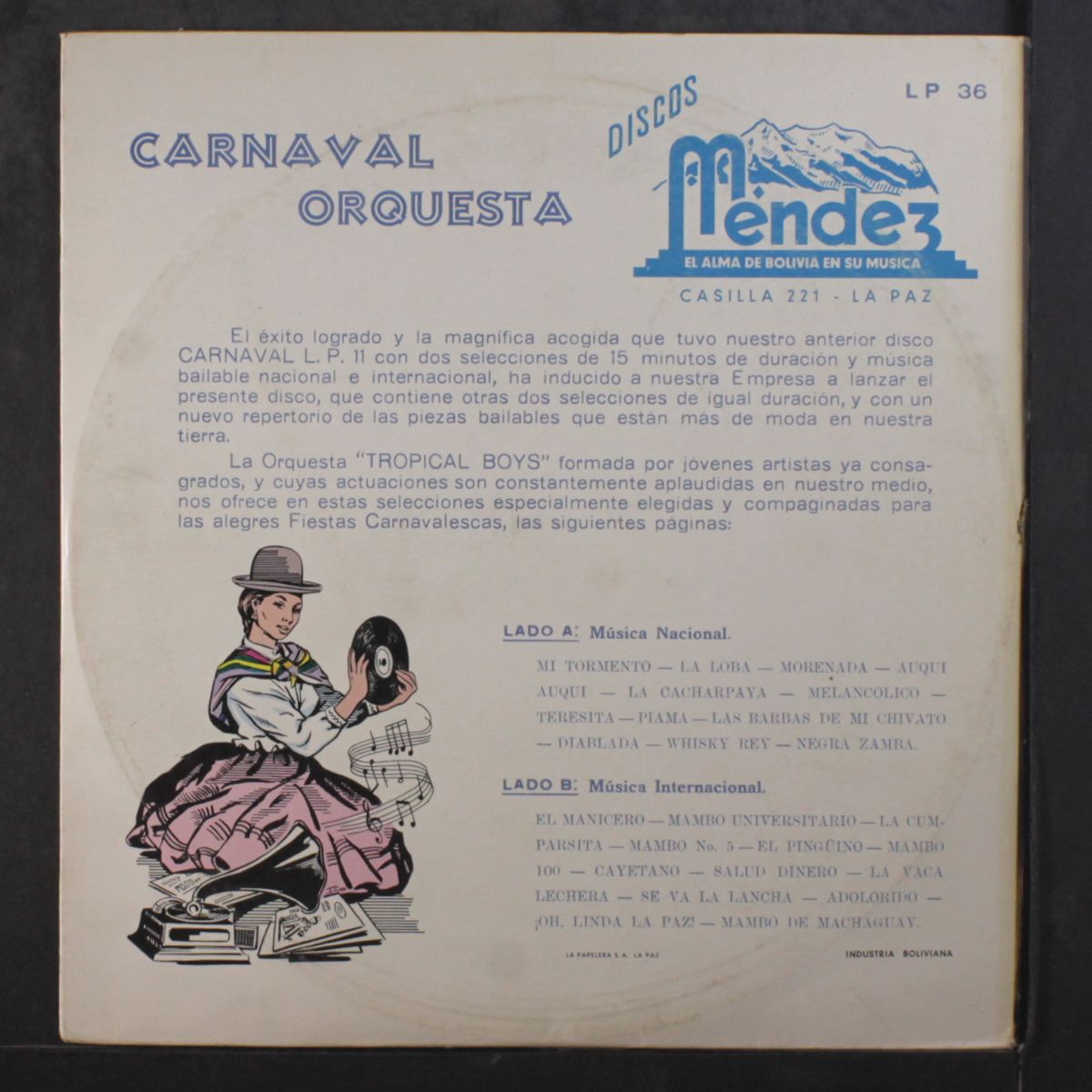 musica de bolivia by ORQUESTA TROPICAL BOYS