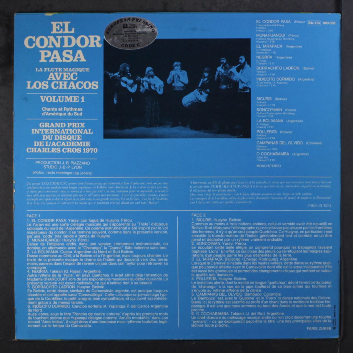 el condor pasa by LOS CHACOS