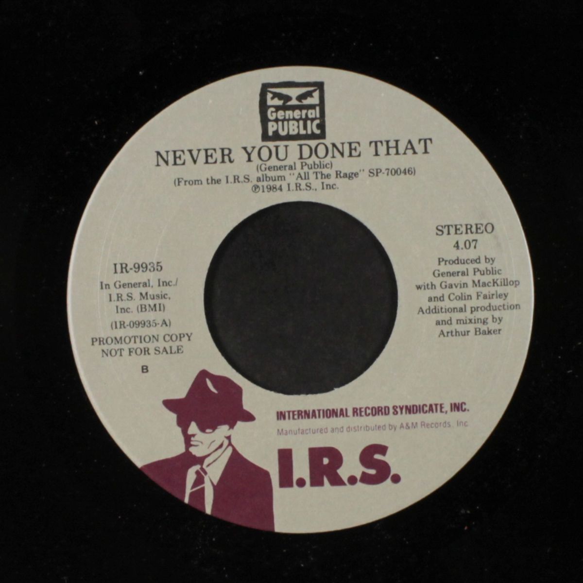 never you done that / all the rage by GENERAL PUBLIC
