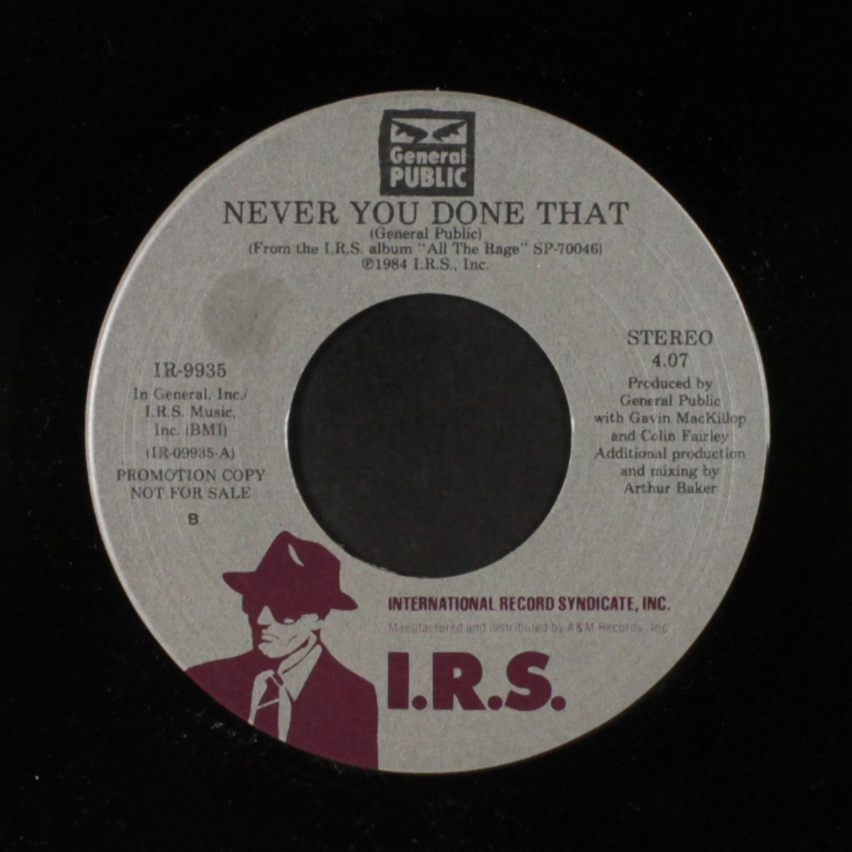 never you done that / all the rage by GENERAL PUBLIC