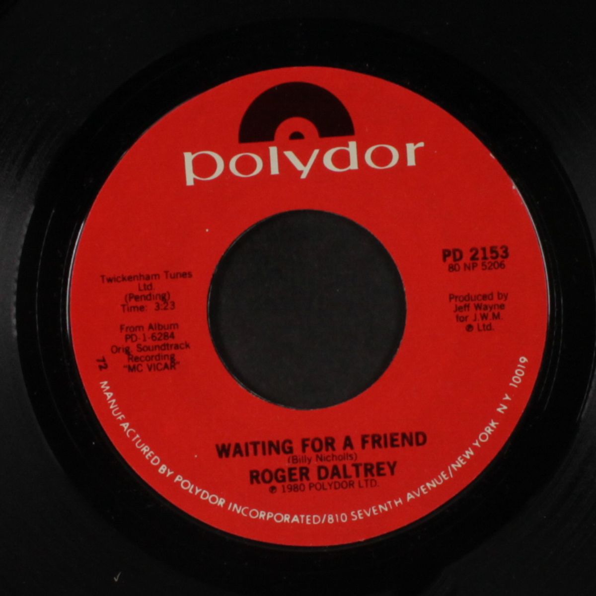 waiting for a friend / bitter and twisted by ROGER DALTREY