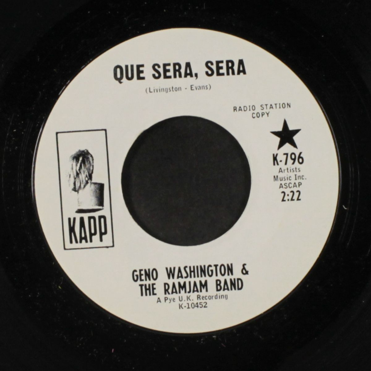que sera sera / all i need by GENO WASHINGTON