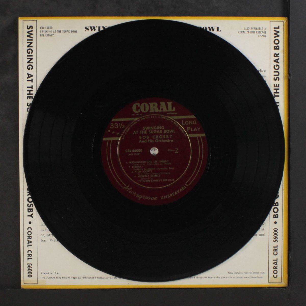 swinging at the sugar bowl by BOB CROSBY