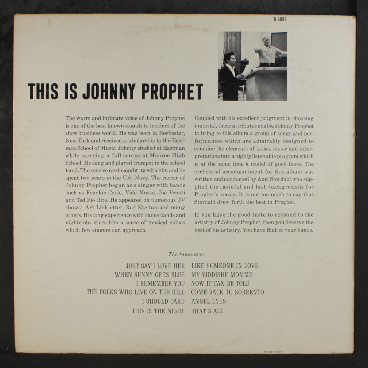 this is by JOHNNY PROPHET
