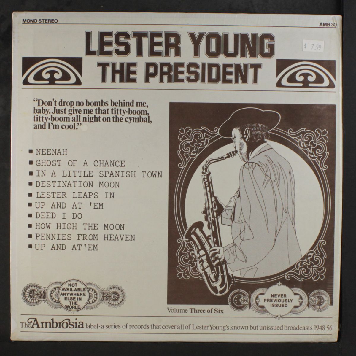 the president, vol. 3 by LESTER YOUNG
