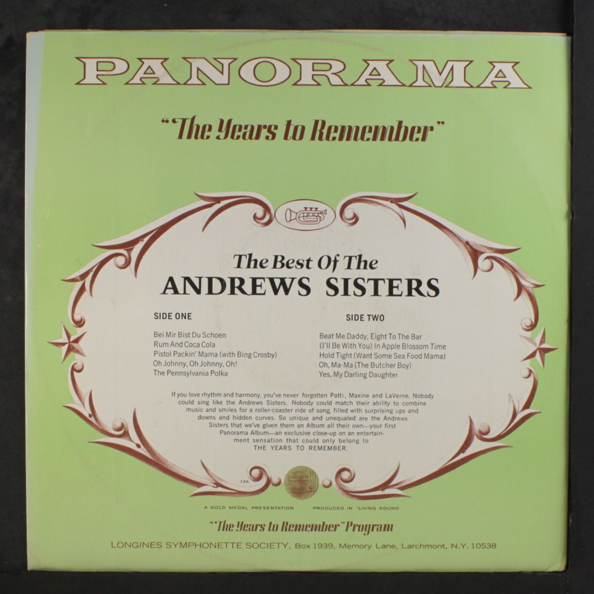 the best of by ANDREWS SISTERS