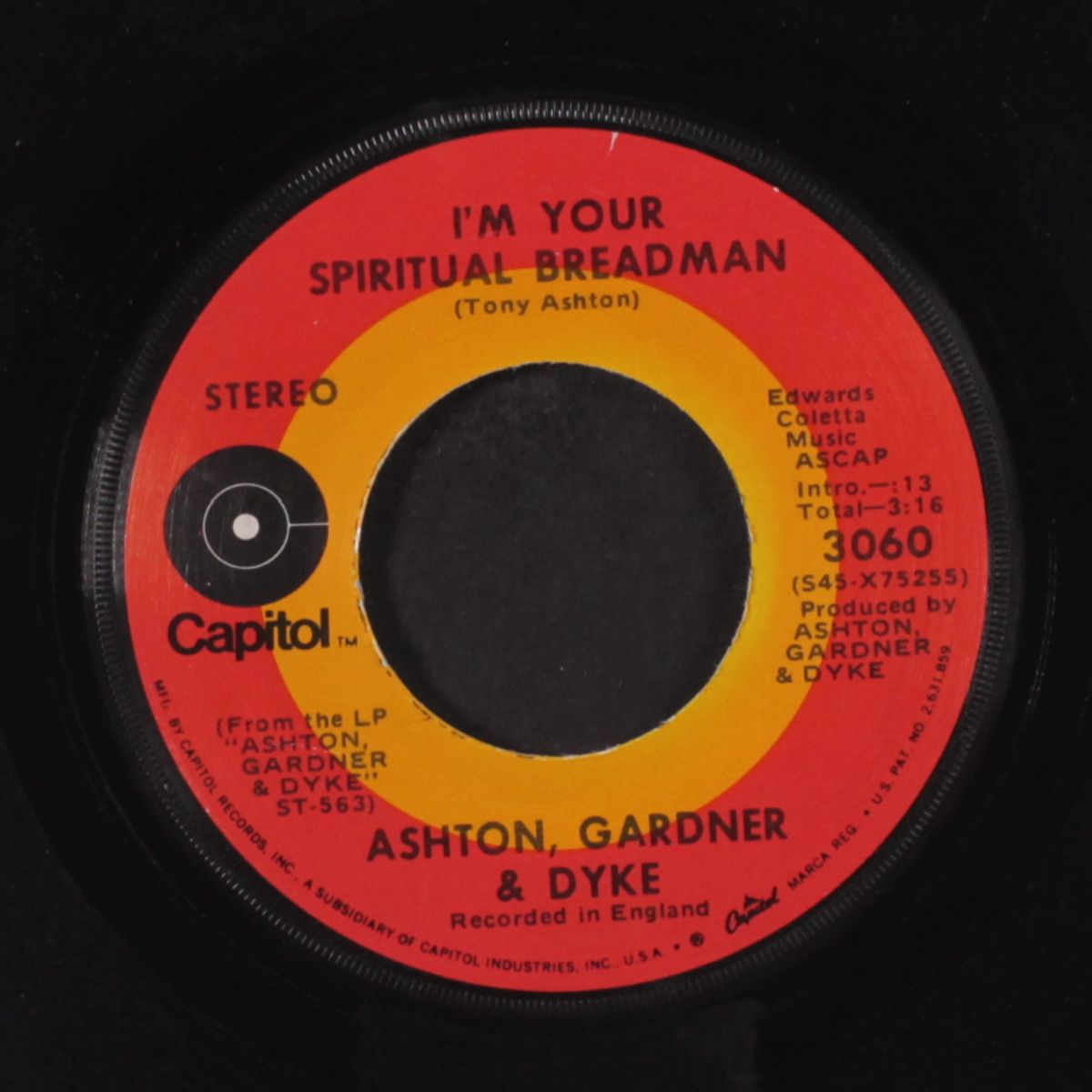 resurrection shuffle / i'm your spiritual breadman by ASHTON, GARDNER & DYKE