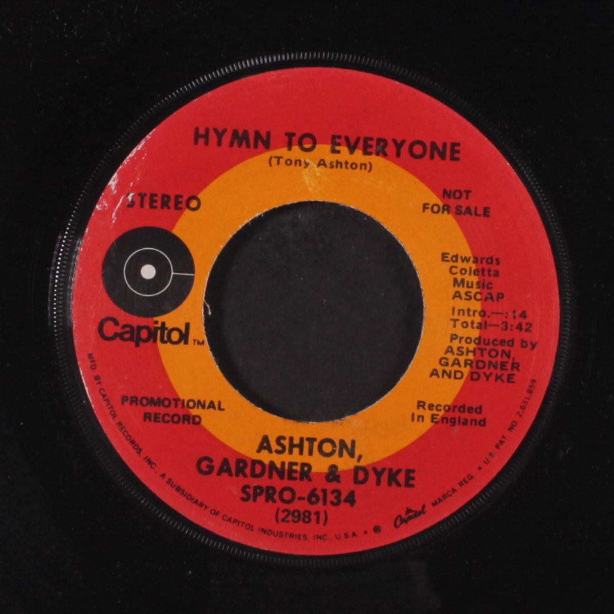 mr. freako / hymn to everyone by ASHTON, GARDNER & DYKE