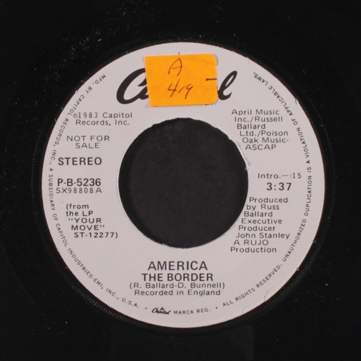 the border / same by AMERICA