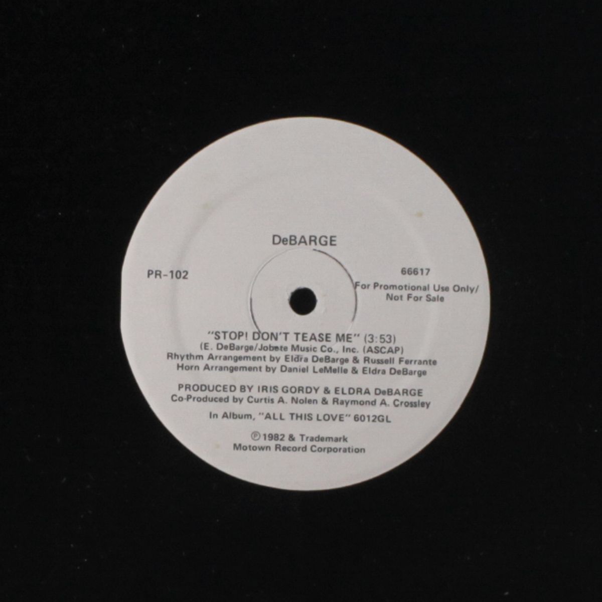 stop! don't tease me / short by DEBARGE