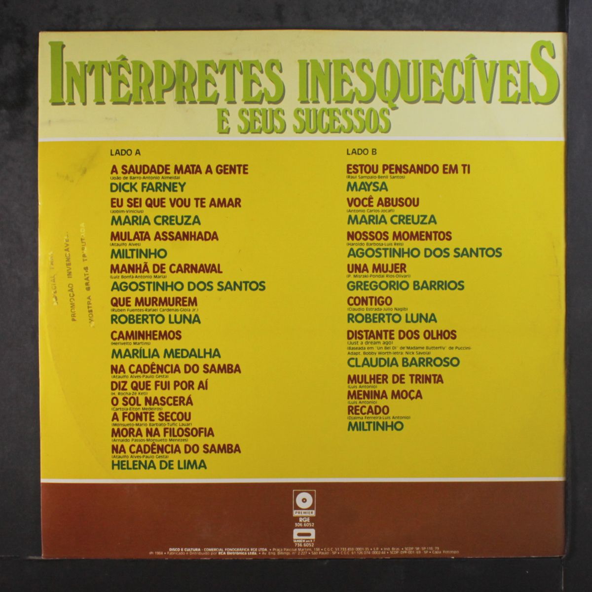 interpretes inesqueciveis e seus sucessos by VARIOUS