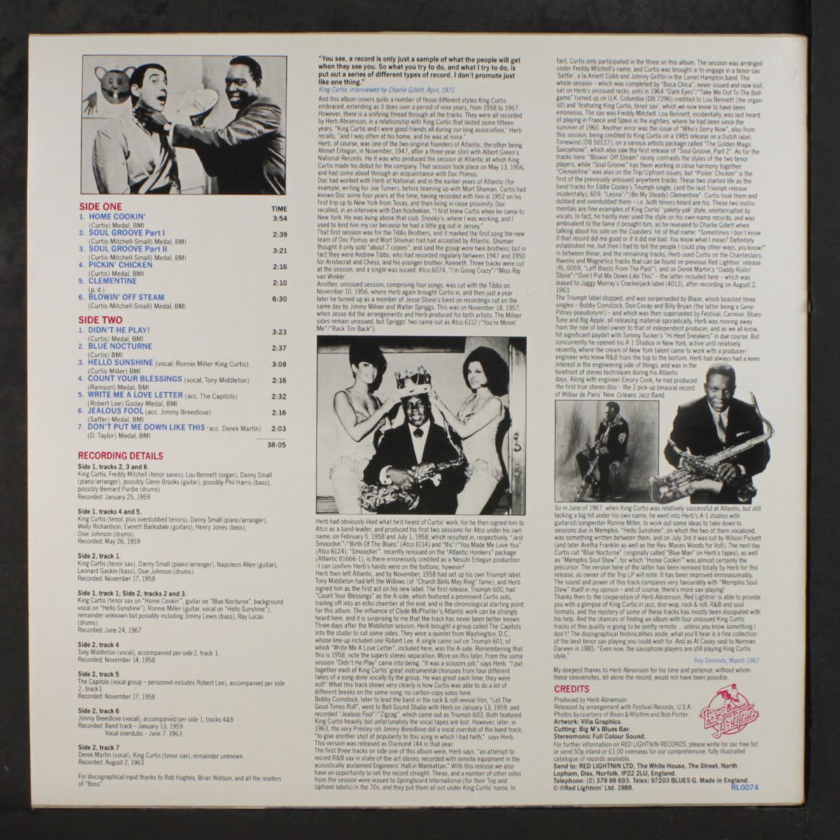 didn't he play! by KING CURTIS