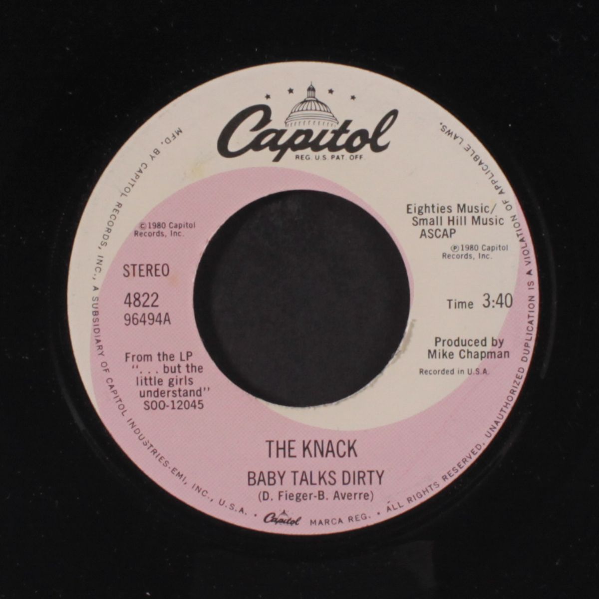 baby talks dirty / end of the game by KNACK