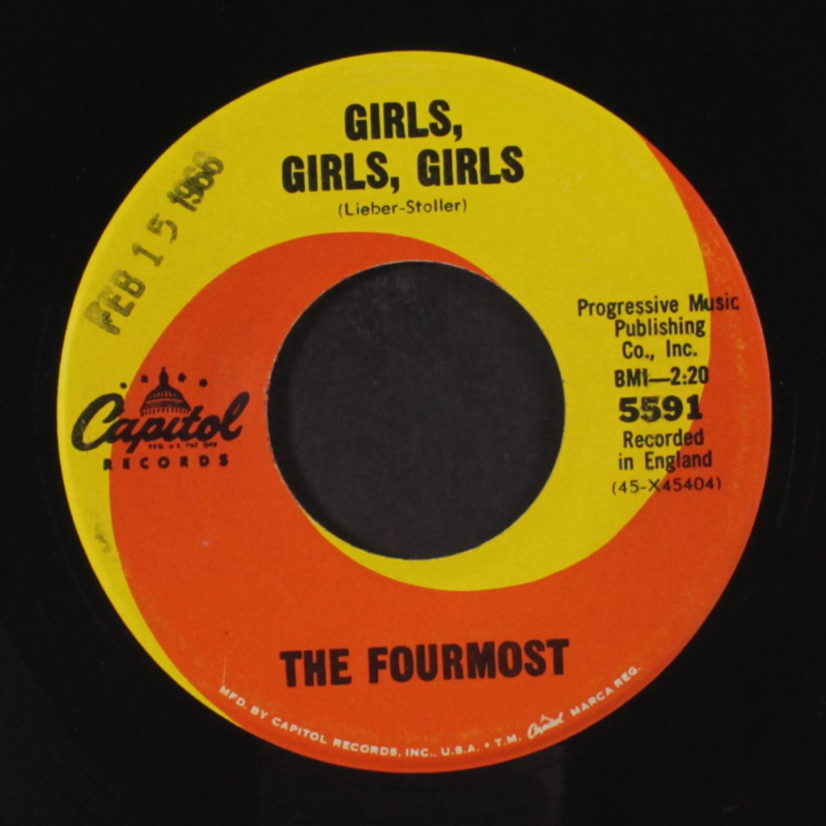 girls, girls, girls / why do fools fall in love by FOURMOST