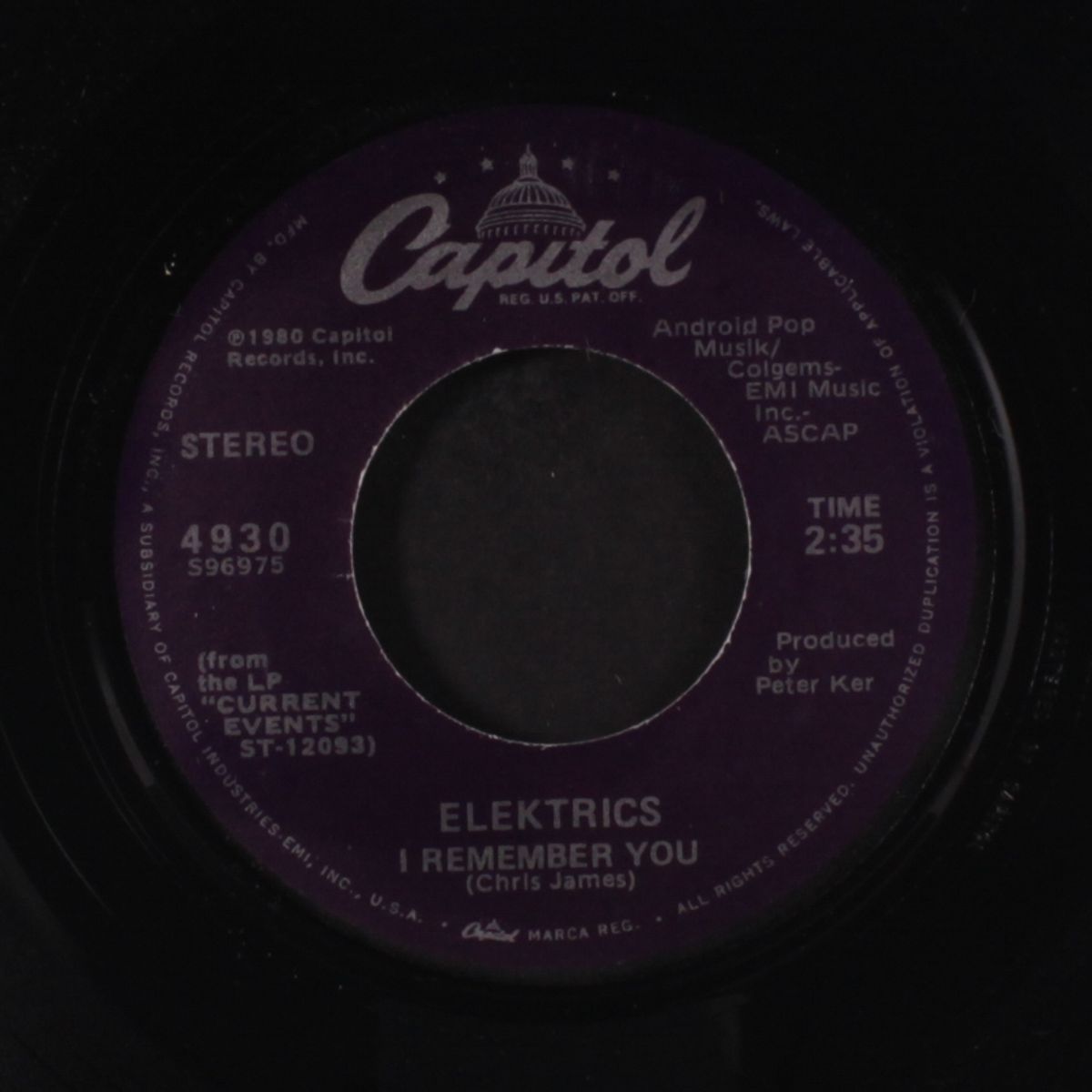 i remember you / boardwalk beauty by ELEKTRICS