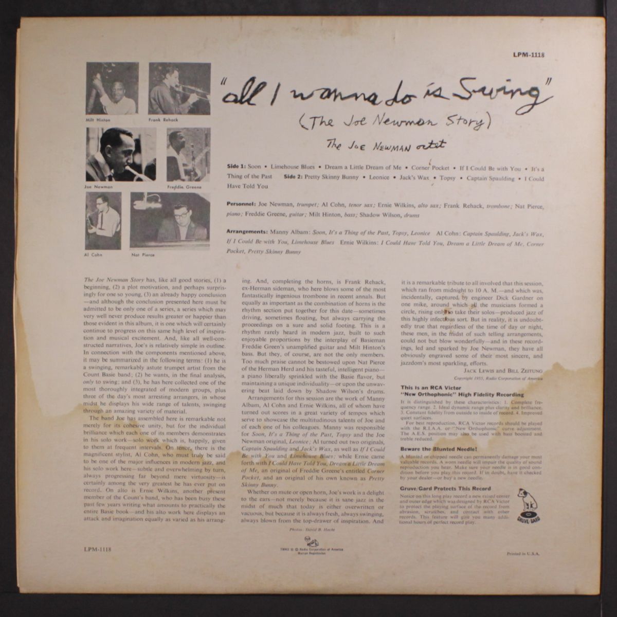 all i wanna do is swing by JOE NEWMAN