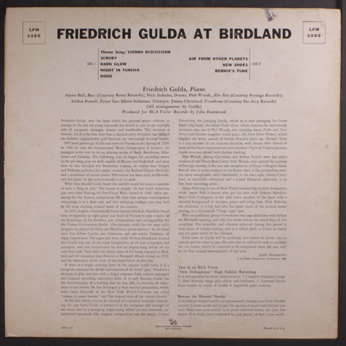at birdland by FRIEDRICH GULDA