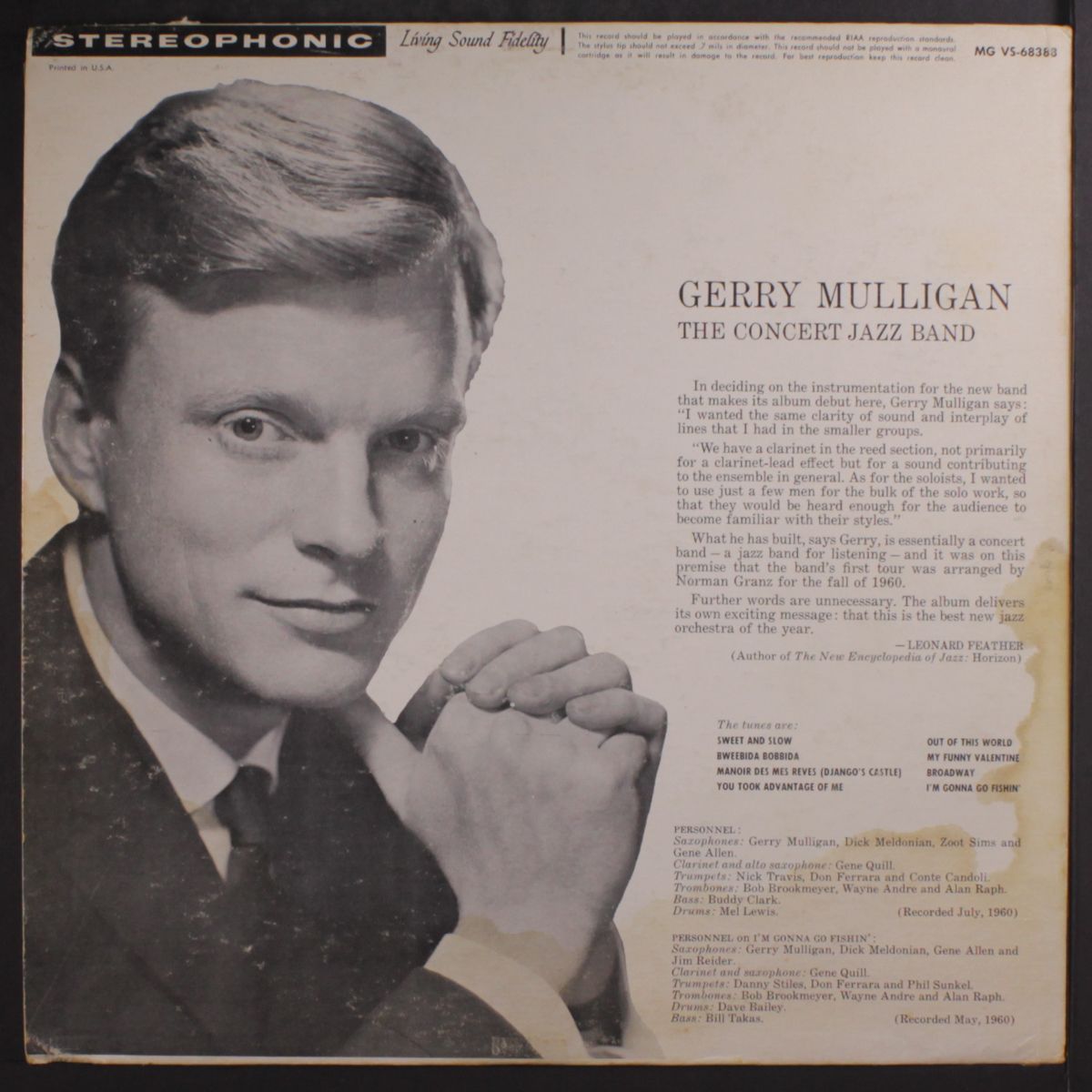 the concert jazz band by GERRY MULLIGAN
